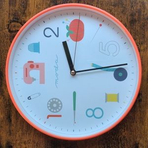 Moda fabrics wall clock